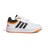Sneakers bianche da bambino con dettagli neri e arancioni adidas Hoops 3.0 CF C, Brand, SKU s342500257, Immagine 0